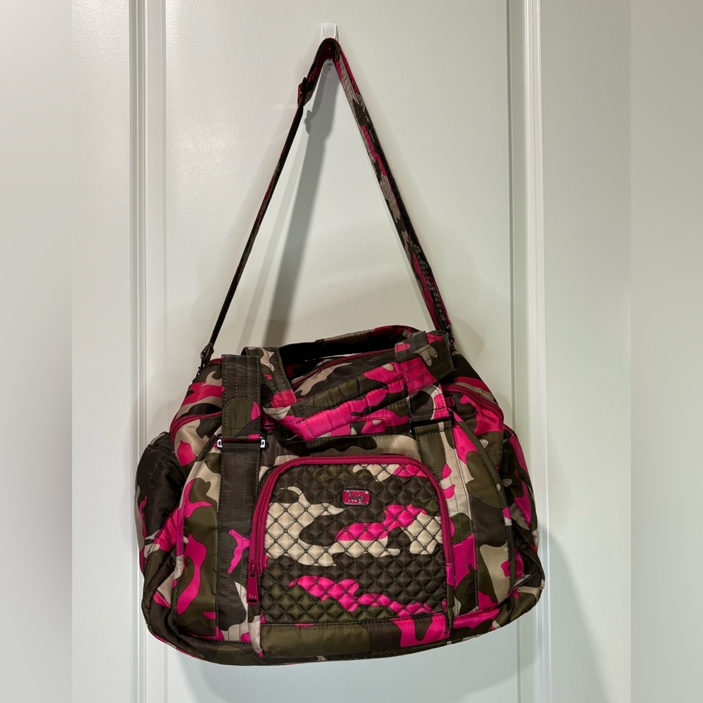LUG Propeller Pink Camo Duffle Gym Travel Bag